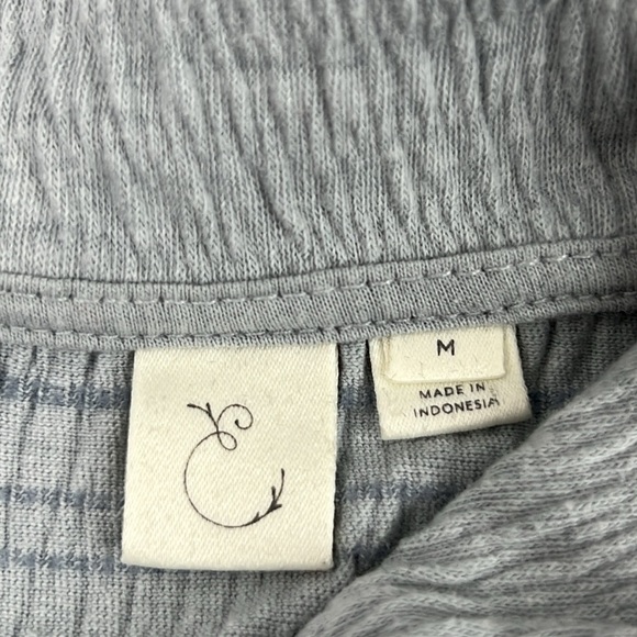 E by Eloise for Anthropologie Ruched Full Zipper Lounge Jacket - Picture 3 of 11